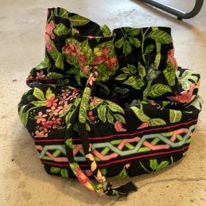 Floral Vera Bradley Drawstring Bag